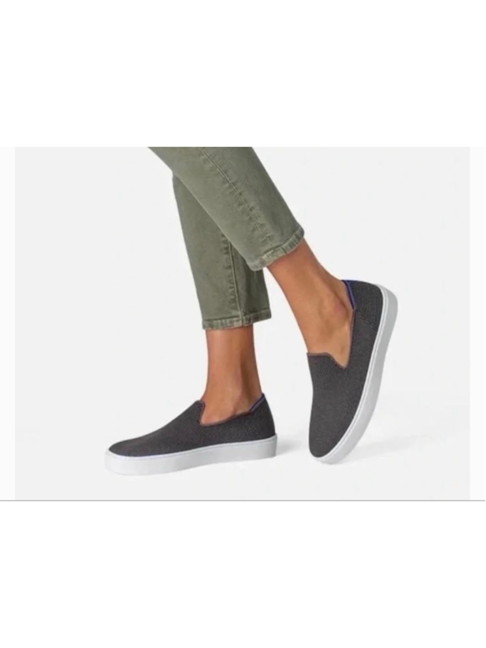 Rothy's The Sneaker slip on shoes gray 8.5